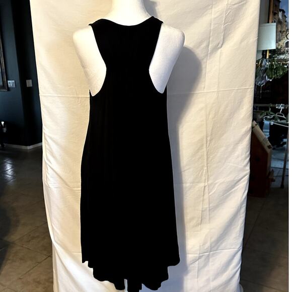 Socialite Simple Razorback Black Dress or Cover Up size medium - Picture 2 of 5